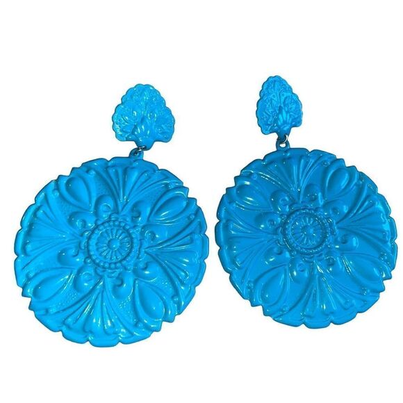 Vintage 70’s Bohemian Cool Metal Earrings